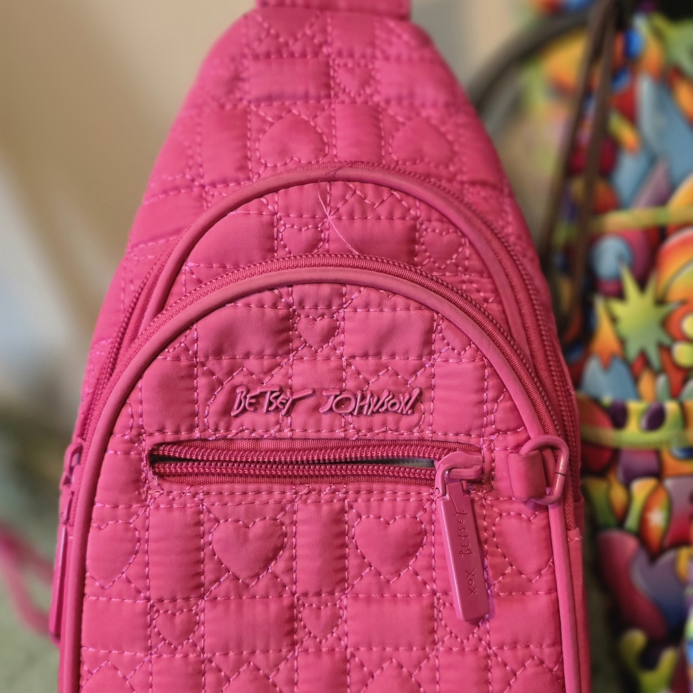 Betsey Johnson Fuchsia XOXO Strap